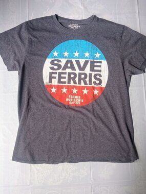 Save Ferris - Ferris Bueller's Day Off | Graphic T-Shirt Unisex Size M